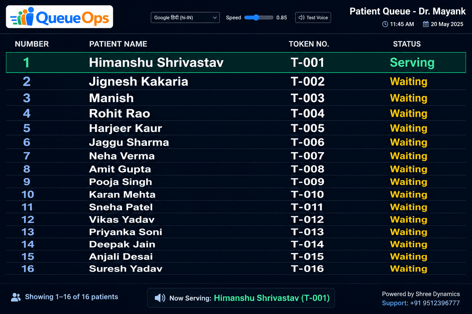 QueueOps OPD — Clinic Management System at Ambe Clinic screenshot 4